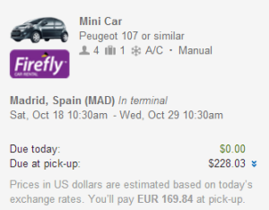 Madrid Car Rental