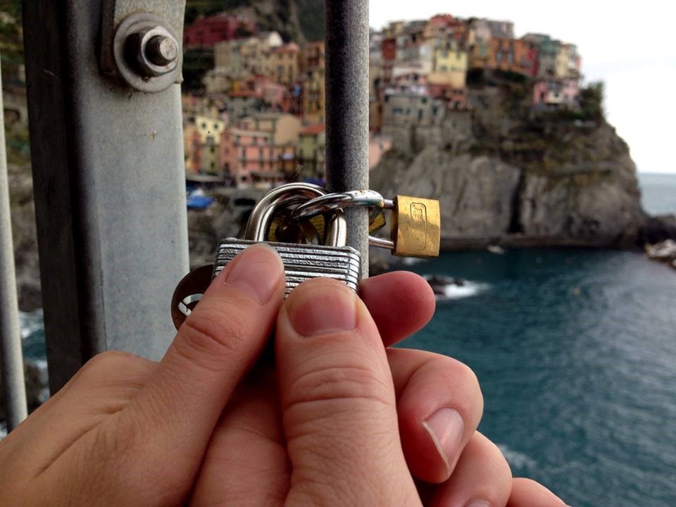 We locked our love in Riomaggiore