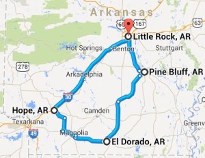 Arkansas road trip