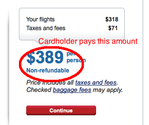 US Airways flight price