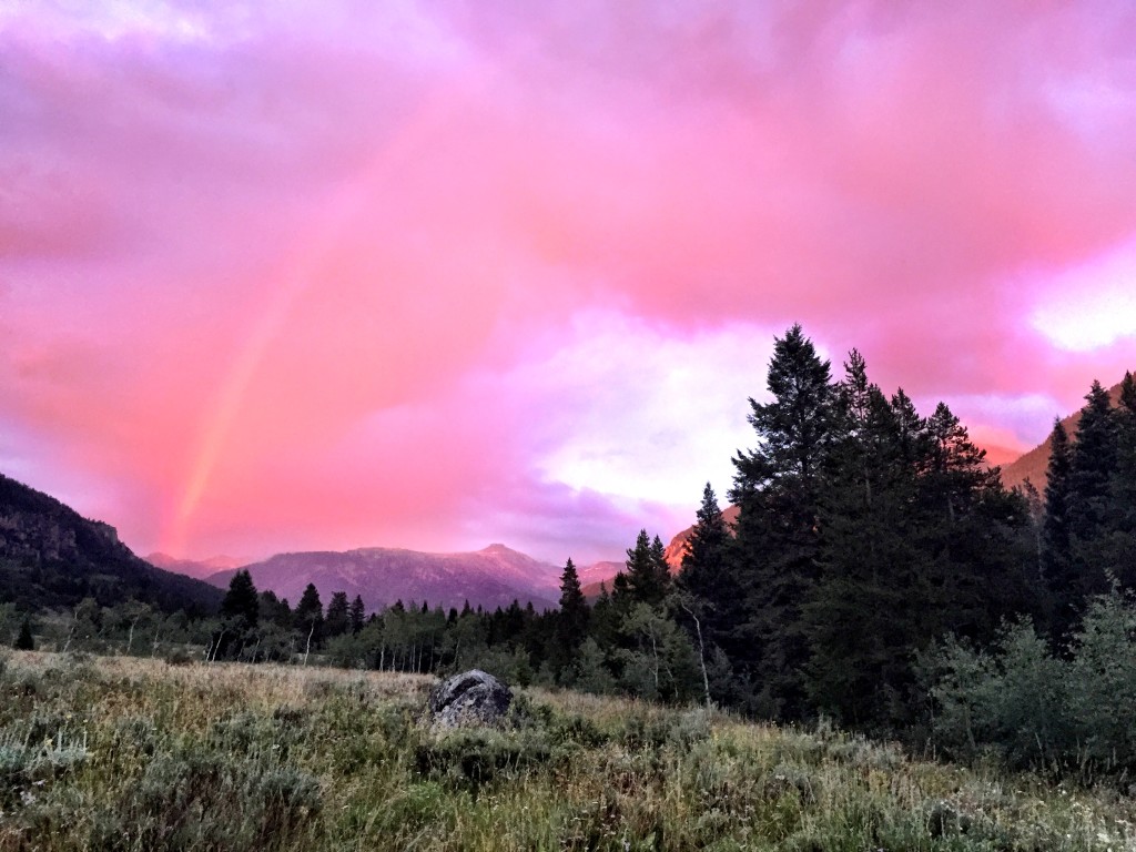 Rainbow sunset